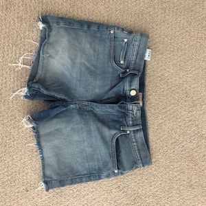 MOTHER brand Mid-Length Jean Shorts